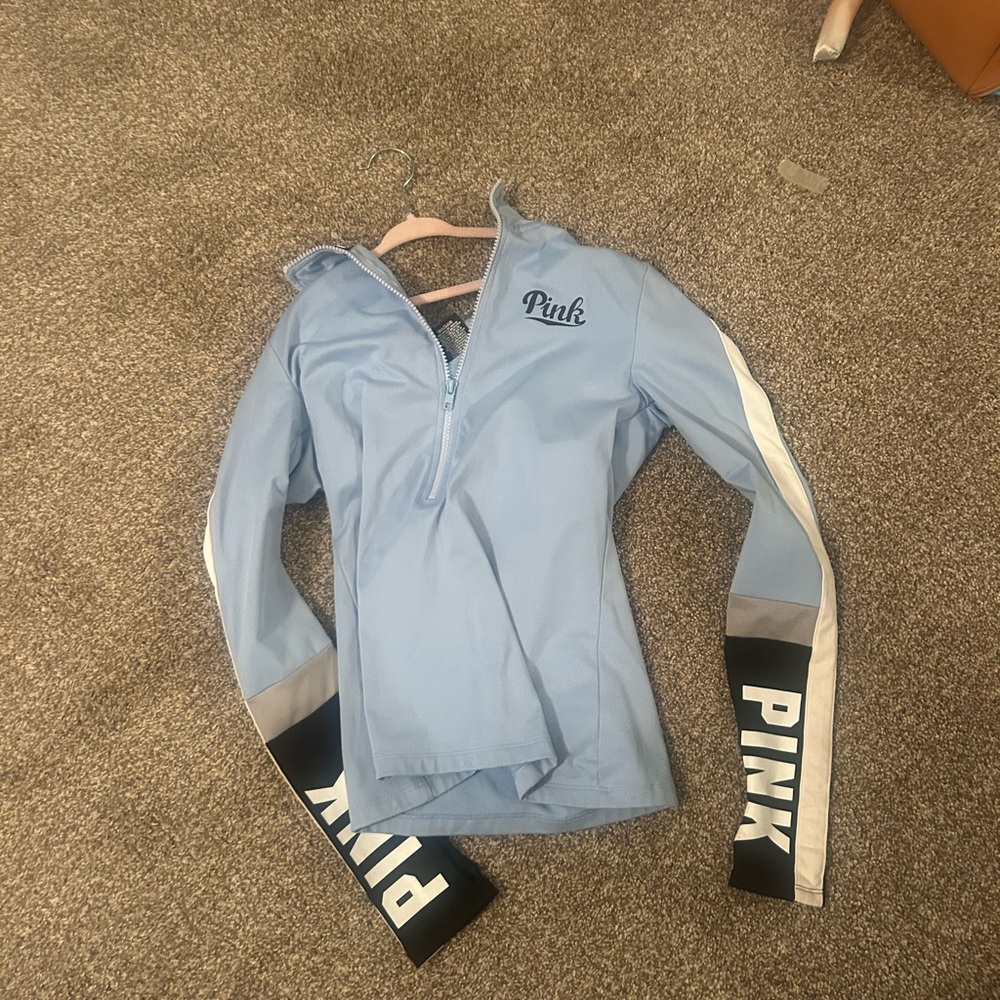 PINK Victoria's Secret Light Blue Pullover